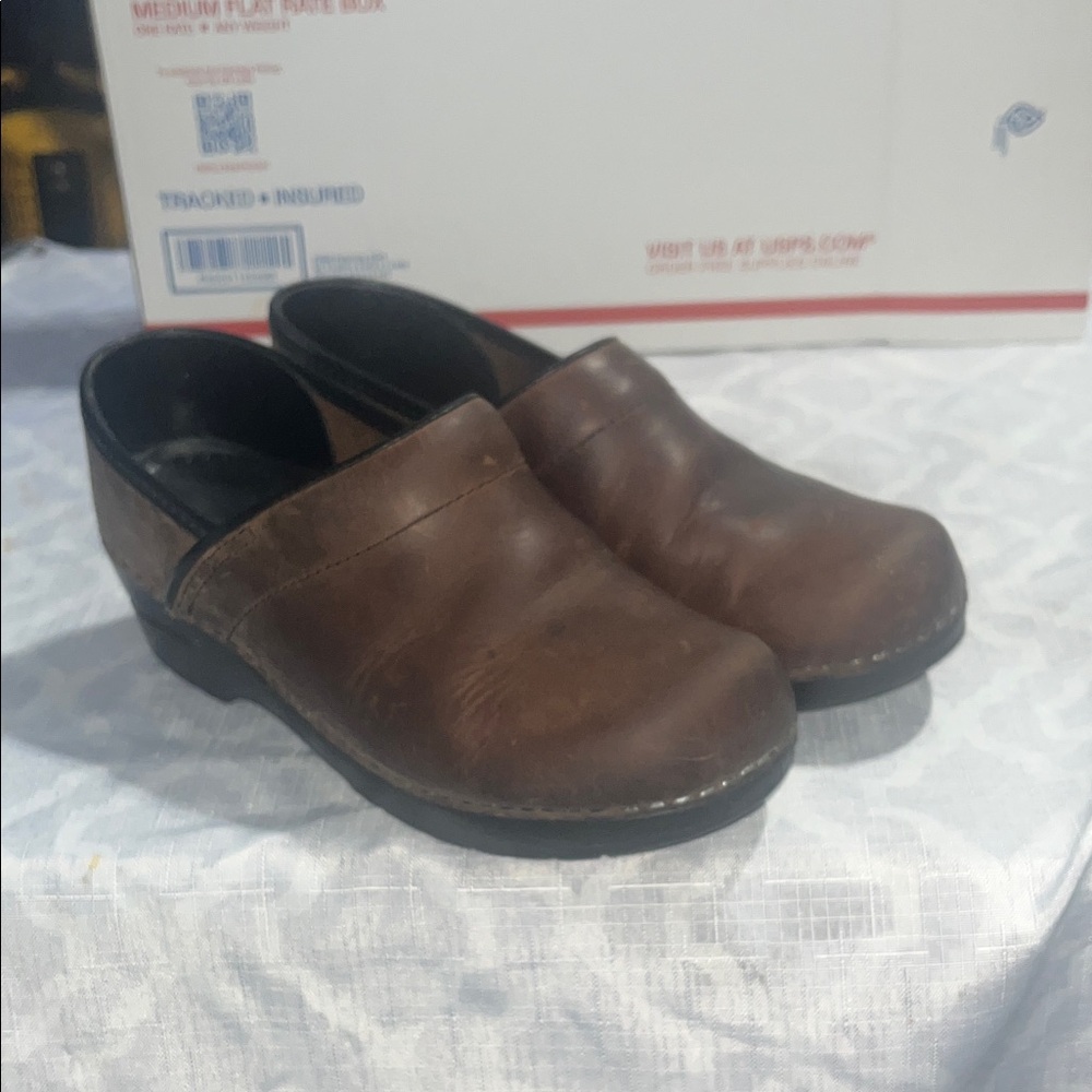 Men's Brown Leather Slip-On Shoes